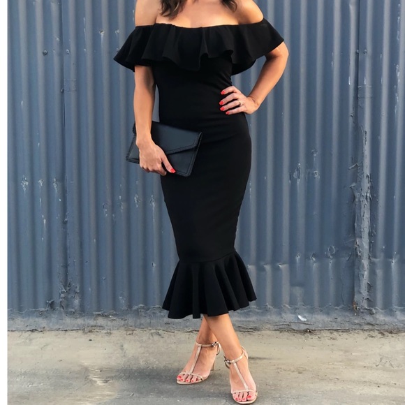 Ruffle Midi Dress - Picture 2 of 3